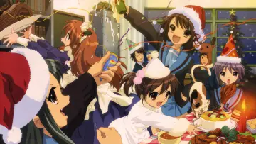 Backdrop for the TV series "The Melancholy of Haruhi Suzumiya" #1394899