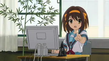 Backdrop for the TV series "The Melancholy of Haruhi Suzumiya" #1394910