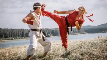 Backdrop for the TV series "Street Fighter: Assassin