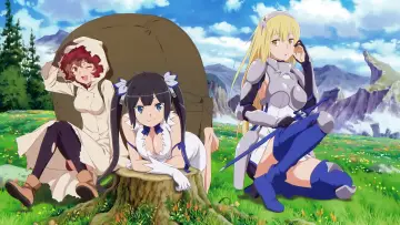 Backdrop for the TV series "Is It Wrong to Try to Pick Up Girls in a Dungeon?" #1464411