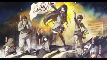 Backdrop for the TV series "SHIMONETA: A Boring World Where the Concept of Dirty Jokes Doesn