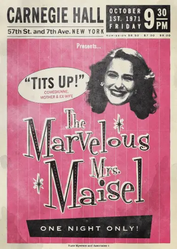 Poster к сериалу "The Marvelous Mrs. Maisel" #1312953
