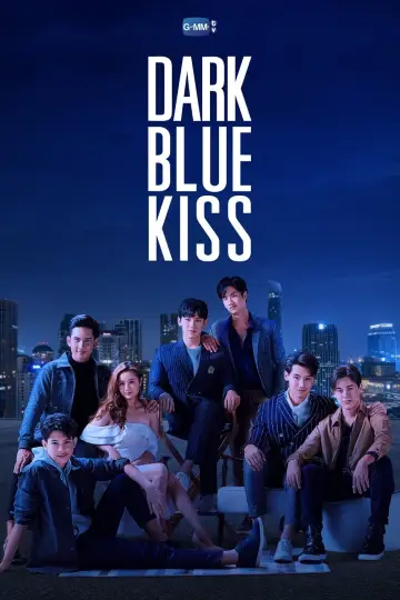 Dark Blue Kiss Poster