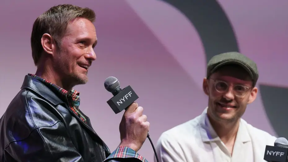 Watch film Pillion | Alexander Skarsg&aring;rd and Harry Lighton on Pillion