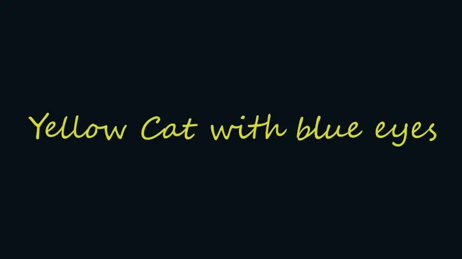Watch film Yellow cat with blue eyes | Yellow Cat with blue eyes (2025) / OFFICIAL TRAILER