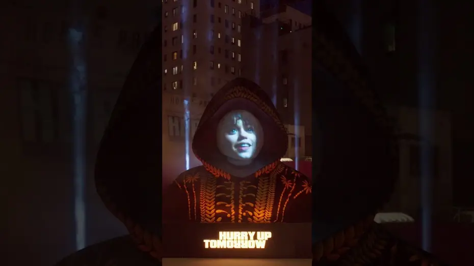 Watch film Hurry Up Tomorrow | THE #HURRYUPTOMORROW MIRROR INSTALLATION ON HOLLYWOOD & VINE.