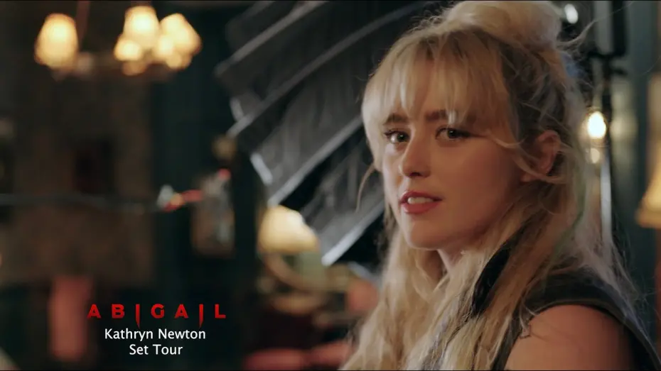 Watch film Abigail | Take a BTS Tour of the ABIGAIL set with Kathryn Newton