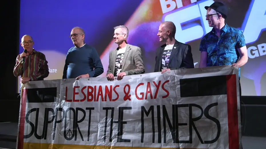 Watch film Pride | Lesbians & Gays Support the Miners activists on Pride | BFI Flare