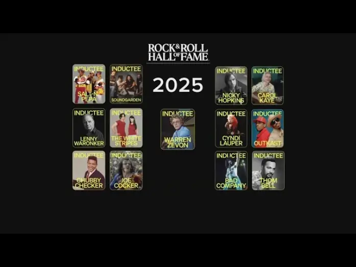 Watch film 2025 Rock & Roll Hall of Fame Induction Ceremony | Rock and Roll Hall of Fame announces 2025 inductees