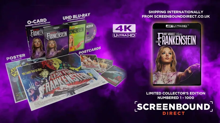 Watch film Flesh for Frankenstein | 4K UHD Limited Edition Trailer