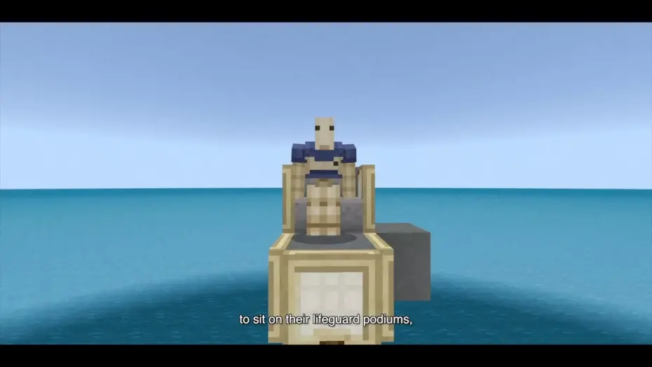Watch film Seven Players and a Sorcerer | Minecraft Battle The Movie Movie CLIP - The Lonely Lifeguard Robot (2025) HD