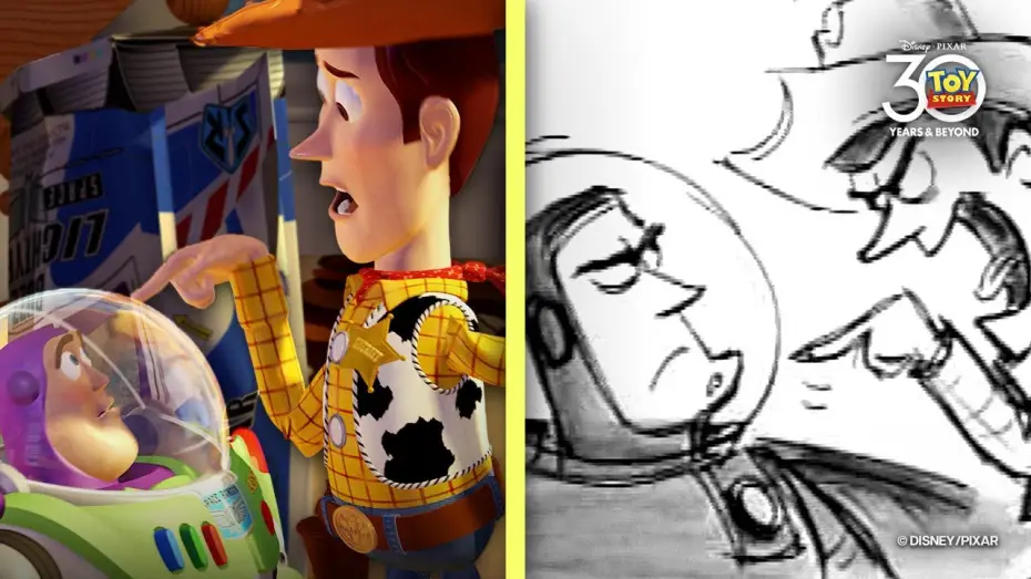 Watch film Toy Story | Toy Story Side by Side | "Falling with Style" Scene | Storyboards vs Film