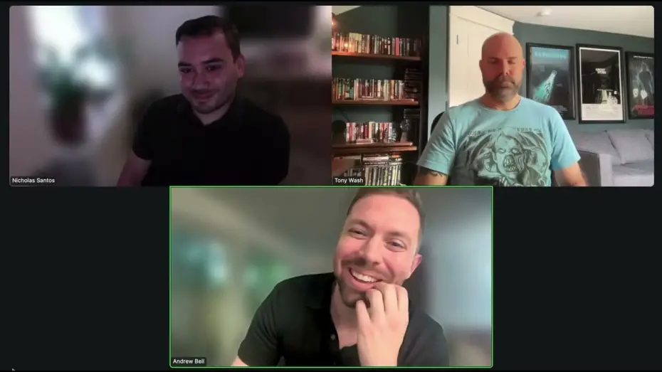 Watch film Bleeding | Interview with Andrew Bell & Nicholas Santos