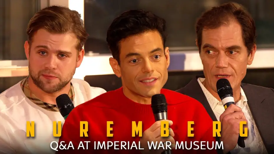 Watch film Nuremberg | Rami Malek, Leo Woodall, Michael Shannon & James Vanderbilt Talk Nuremberg | Imperial War Museum