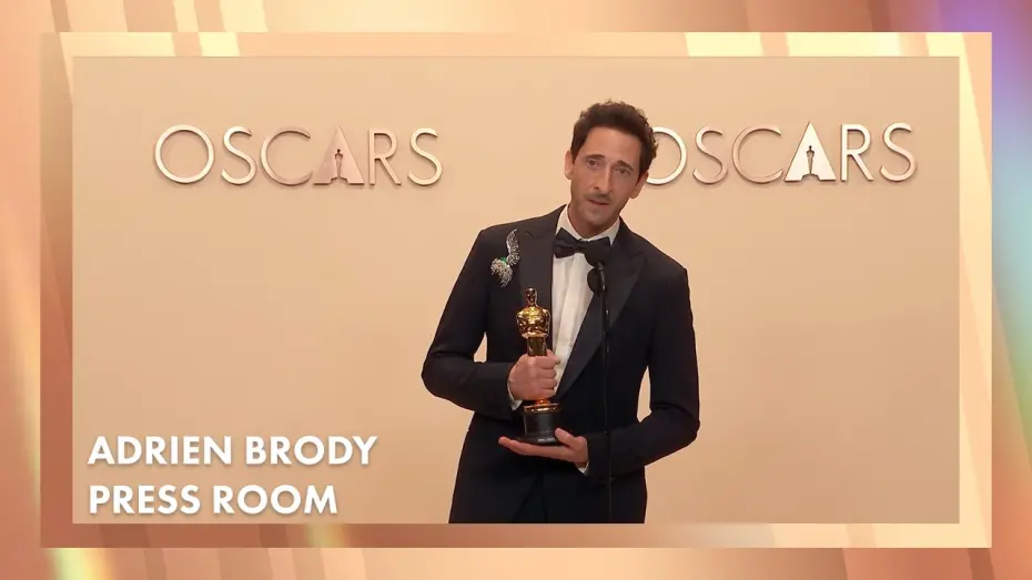 Watch film The Brutalist | Adrien Brody Best Actor Press Room Speech | 97th Oscars (2025)
