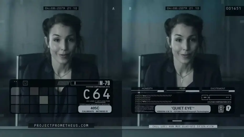 Watch film The Peter Weyland Files: Quiet Eye, Elizabeth Shaw | Prometheus Viral - "Quiet Eye"