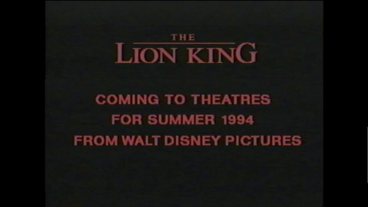 Watch film The Lion King | The Lion King - Sneak Peek #2 (March 4, 1994)