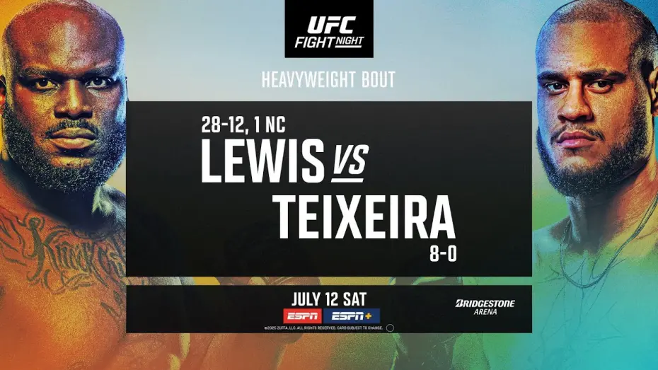 Watch film UFC on ESPN 70: Lewis vs. Teixeira | UFC Nashville: Lewis vs Teixeira - July 12th | Fight Promo