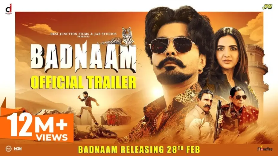 Watch film Badnaam | BADNAAM (Official Trailer) : Jayy Randhawa, Jasmine Bhasin : Rel 28th Feb - Punjabi Movies 2025