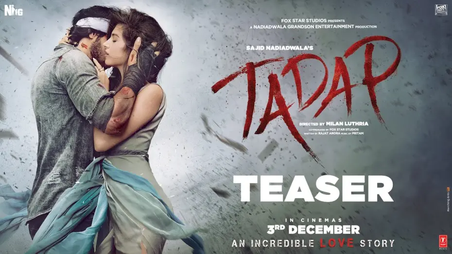 Watch film Tadap | Tadap - OFFICIAL TEASER | Tara Sutaria | Sajid Nadiadwala | Milan Luthria | 3rd Dec