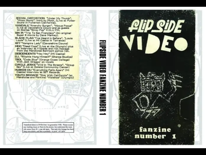 Watch film Flipside Video Fanzine Number 1 | Flipside Video Fanzine Vol #1 (1984)