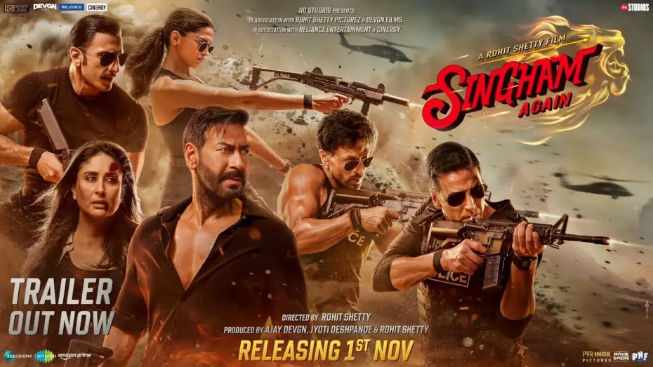 Watch film Singham Again | Singham Again | Official Trailer | A Rohit Shetty Cop Universe | In Cinemas 1st Nov