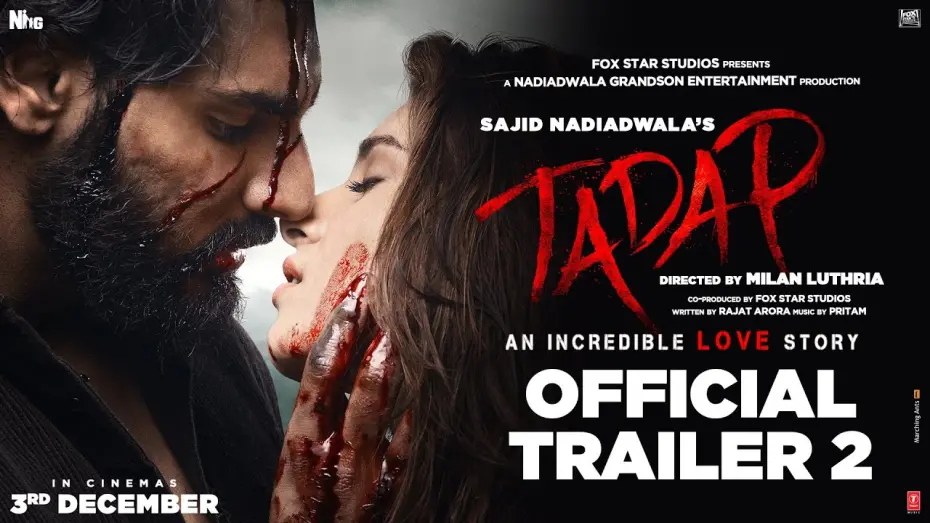 Watch film Tadap | Tadap | Official Trailer 2 | Ahan Shetty | Tara Sutaria | Sajid Nadiadwala | Milan Luthria | 3rd Dec