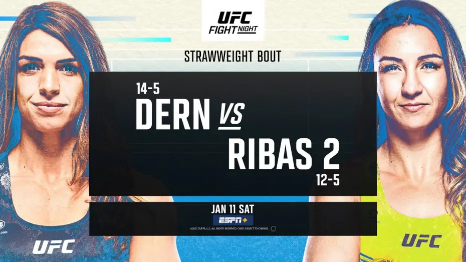Watch film UFC Fight Night 249: Dern vs. Ribas 2 | UFC Vegas 101: Dern vs Ribas 2 - January 11th | Fight Promo