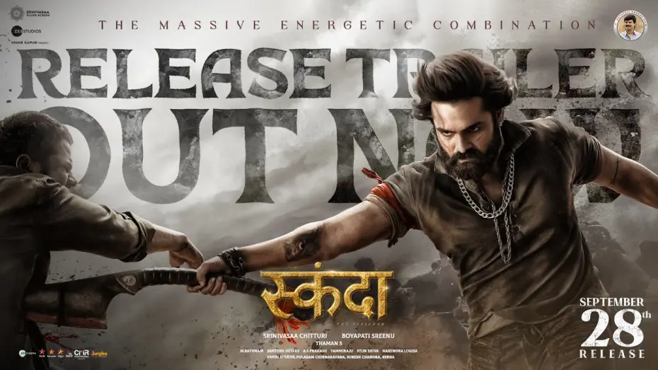 Watch film Skanda | Skanda - Release Trailer (Hindi) | Ram Pothineni, Sree Leela | Boyapati Sreenu |Thaman S |SS Screens