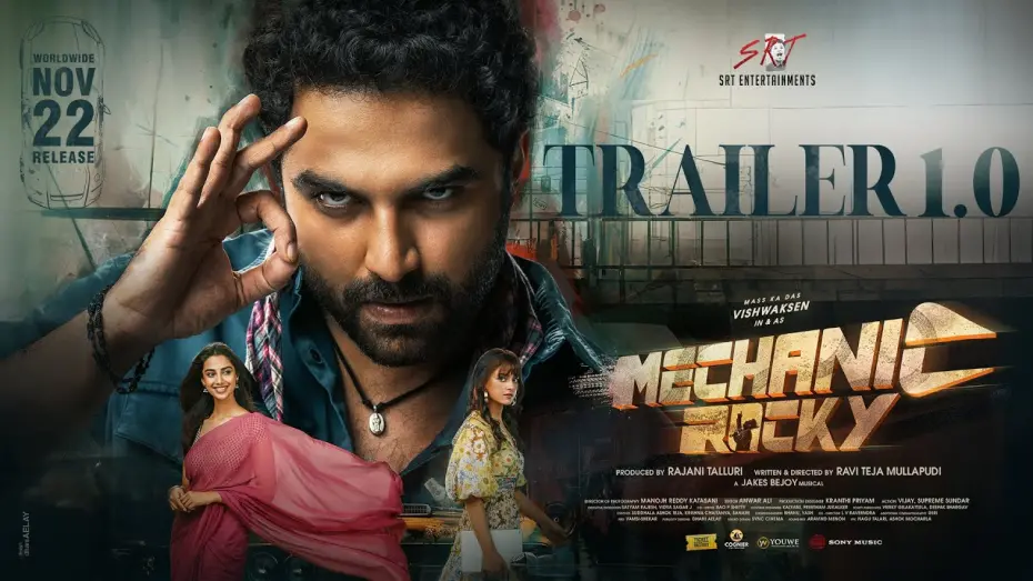 Watch film Mechanic Rocky | Mechanic Rocky Trailer 1.0 | Vishwaksen | Meenakshi | Shraddha | Ravi Teja M | Jakes Bejoy |Rajani T