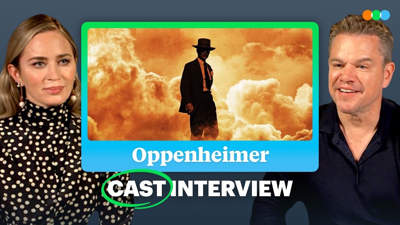 Watch film Oppenheimer | Matt Damon, Emily Blunt and Cillian Murphy Discuss Oppenheimer