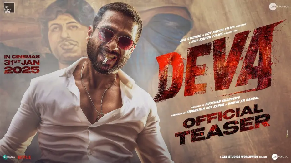 Watch film Deva | Deva | Official Teaser l Shahid Kapoor | Pooja Hegde | Rosshan Andrrews | In Cinemas 31st January