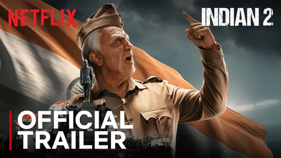 Watch film Indian 2 | Indian 2 | Official trailer | Kamal Haasan | Shankar | Anirudh | Subaskaran | Netflix India
