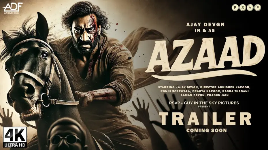 Watch film Azaad | Azaad : Official Trailer | Ajay Devgn, Rasha Thadani | Abhishek Kapoor | RSVP | T-Series