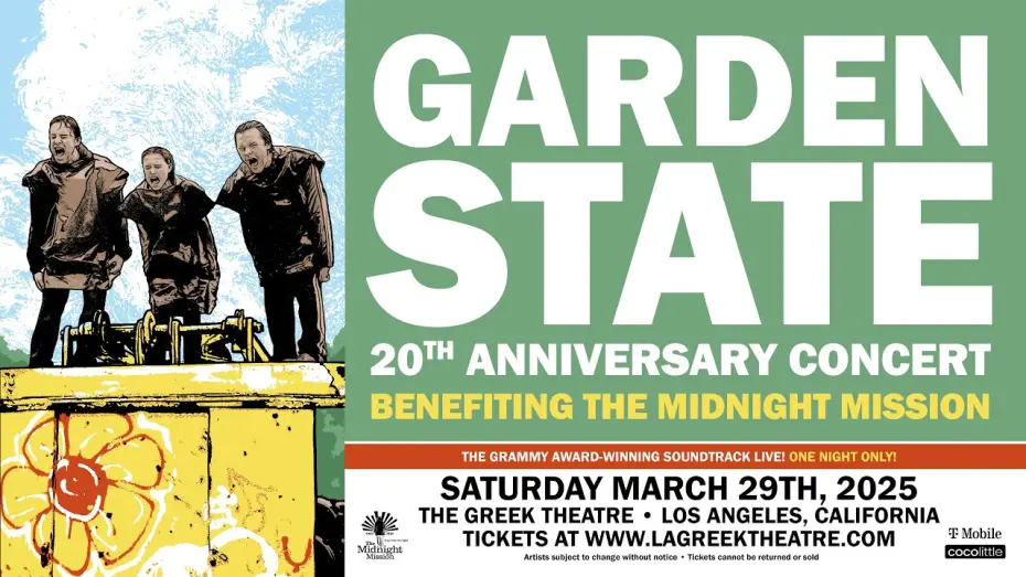 Watch film Garden State - The 20th Anniversary Concert | Garden State 20th Anniversary Concert Benefiting The Midnight Mission