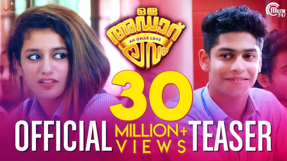 Watch film Oru Adaar Love | Oru Adaar Love | Official Teaser ft Priya Prakash Varrier, Roshan Abdul |  Shaan Rahman | Omar Lulu