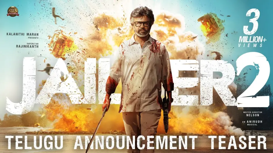 Watch film Jailer 2 | JAILER 2 - Announcement Teaser (Telugu) | Superstar Rajinikanth | Sun Pictures | Nelson | Anirudh