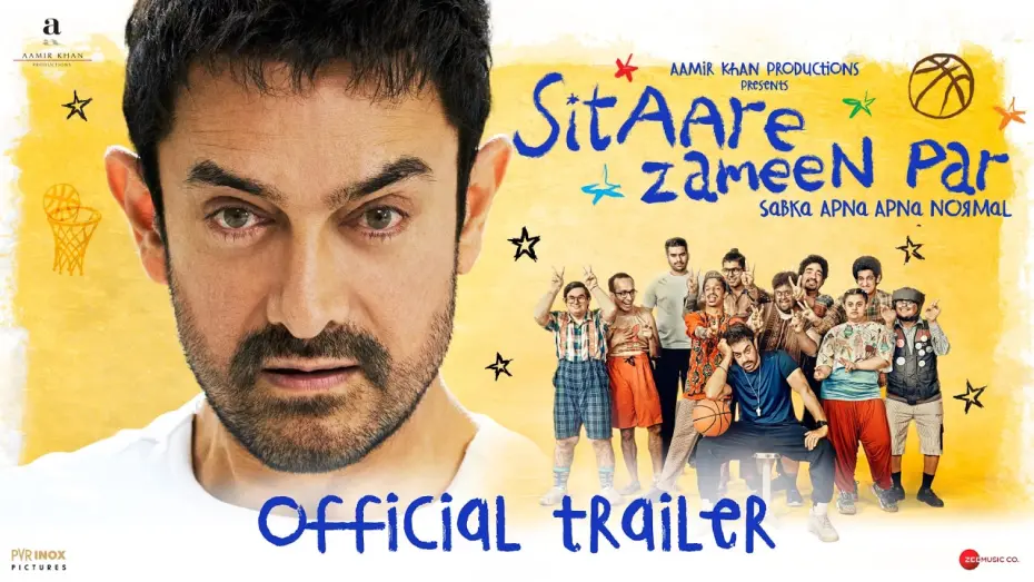 Watch film Sitaare Zameen Par | Sitaare Zameen Par | Official Trailer | Aamir Khan | Genelia Deshmukh | 20th June 2025
