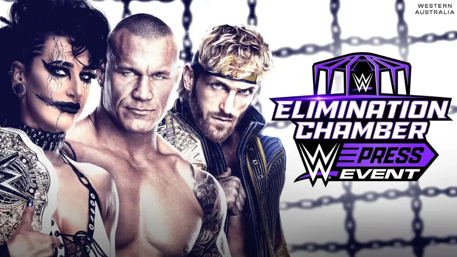 Watch film WWE Elimination Chamber Press Event 2024 | WWE Elimination Chamber Press Event: Feb. 22, 2024