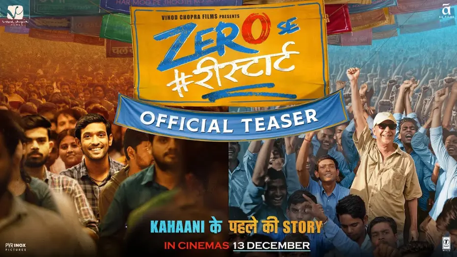 Watch film Zero Se Restart | Zero Se Restart – Official Teaser | Vidhu Vinod Chopra | In Cinemas 13th December, 2024