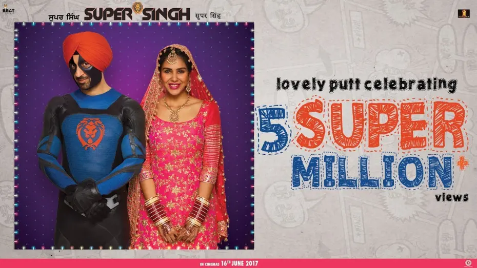 Watch film Super Singh | ਸੁਪਰ ਸਿੰਘ : Super Singh Official Trailer I Diljit Dosanjh I Sonam Bajwa I 16th June 2017