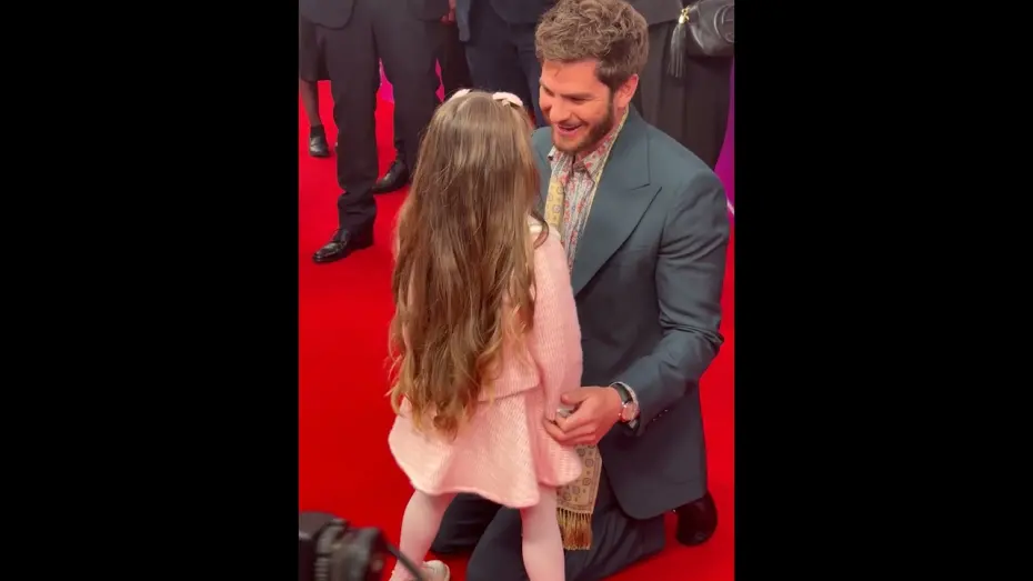Watch film We Live in Time | Andrew Garfield reunites with on screen daughter at We Live in Time premiere
