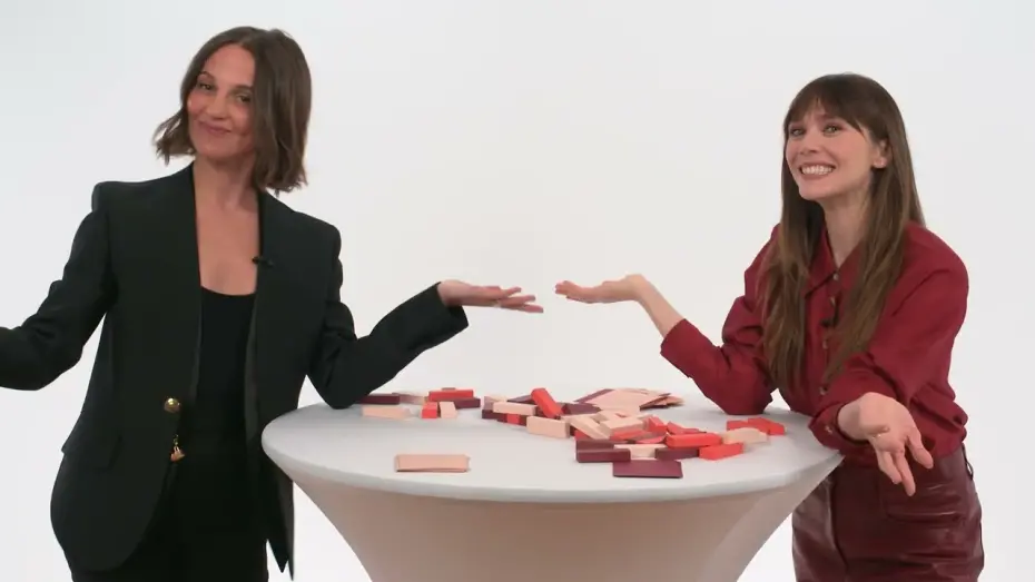 Watch film The Assessment | Elizabeth Olsen and Alicia Vikander Play Tumbling Towers