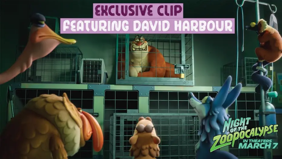Watch film Night of the Zoopocalypse | David Harbour as Dan the Mountain Lion in Night of the Zoopocalypse