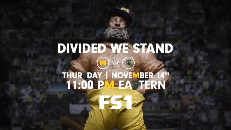 Watch film Divided We Stand: Michigan vs. Michigan State | Divided We Stand: Michigan vs. Michigan State (Official Trailer) | FOX Sports Films 2019