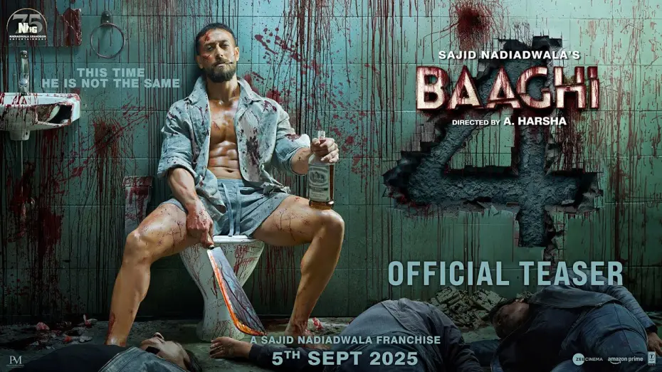 Watch film Baaghi 4 | Baaghi 4 Teaser | Tiger, Sanjay, Harnaaz, Sonam | Sajid Nadiadwala | A.Harsha | In Cinemas 5th Sept