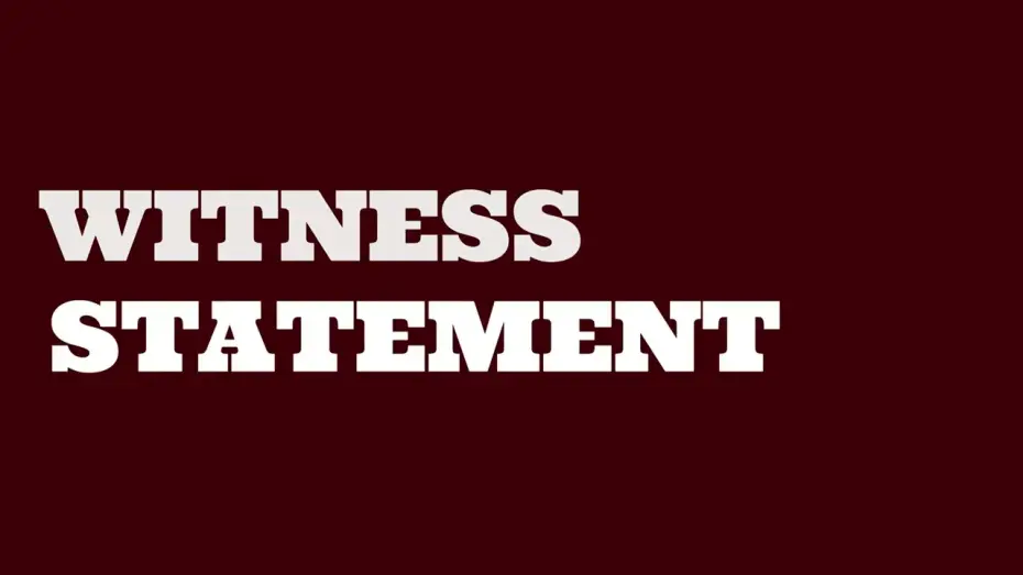 Watch film Witness Statement | Witness Statement teaser