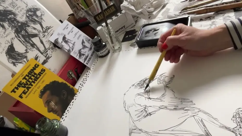 Watch film The Thing With Feathers | Comic Artist Lucy Sullivan Draws Crow