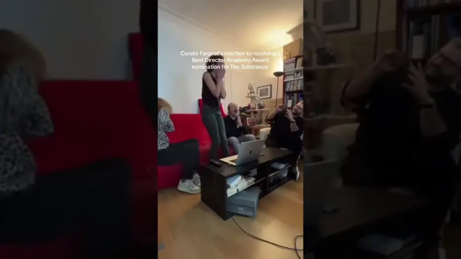 Watch film The Substance | Coralie Fargeat’s reaction on her Academy Award nomination for Best Director for The Substance