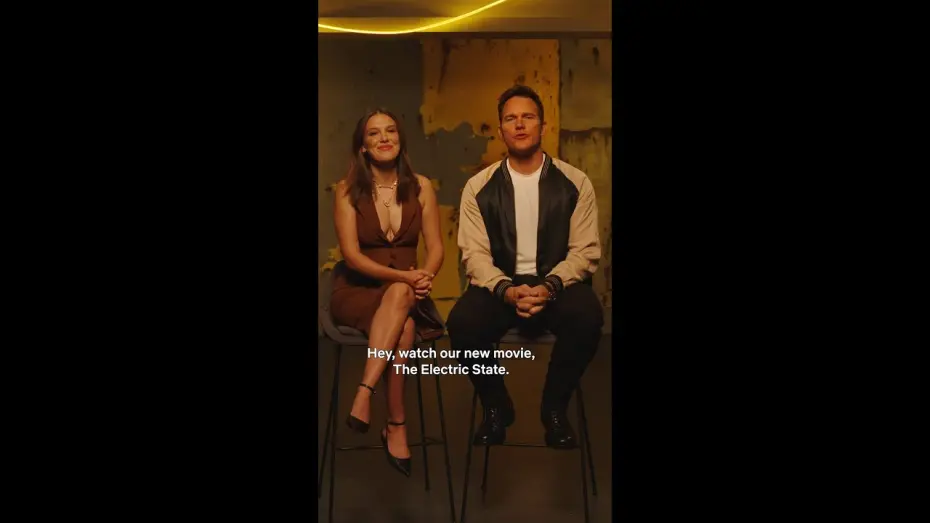 Watch film The Electric State | Millie Bobby Brown and Chris Pratt React to The Electric State Teaser